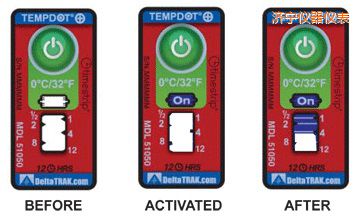 濟寧溫度指示標(biāo)簽 累計上升時間/溫度的標(biāo)簽